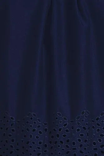 Women's Gathered Eyelet Top