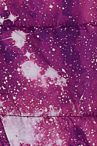 Girls Fleece Lined Printed Parka