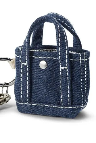 Micro Denim Tote Charm