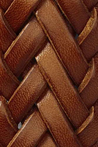 Men's Leather Braid Belt
