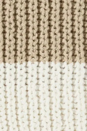 Women's Cotton Boucle Johnny Collar Shaker Pullover