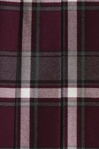 Women's Plaid Box Pleat Skirt Top of the Knee