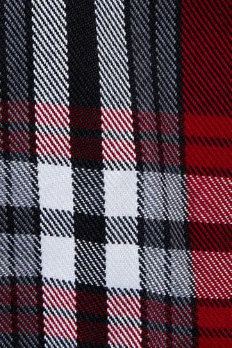 School Uniform Girls Plaid Box Pleat Skirt Top of the Knee